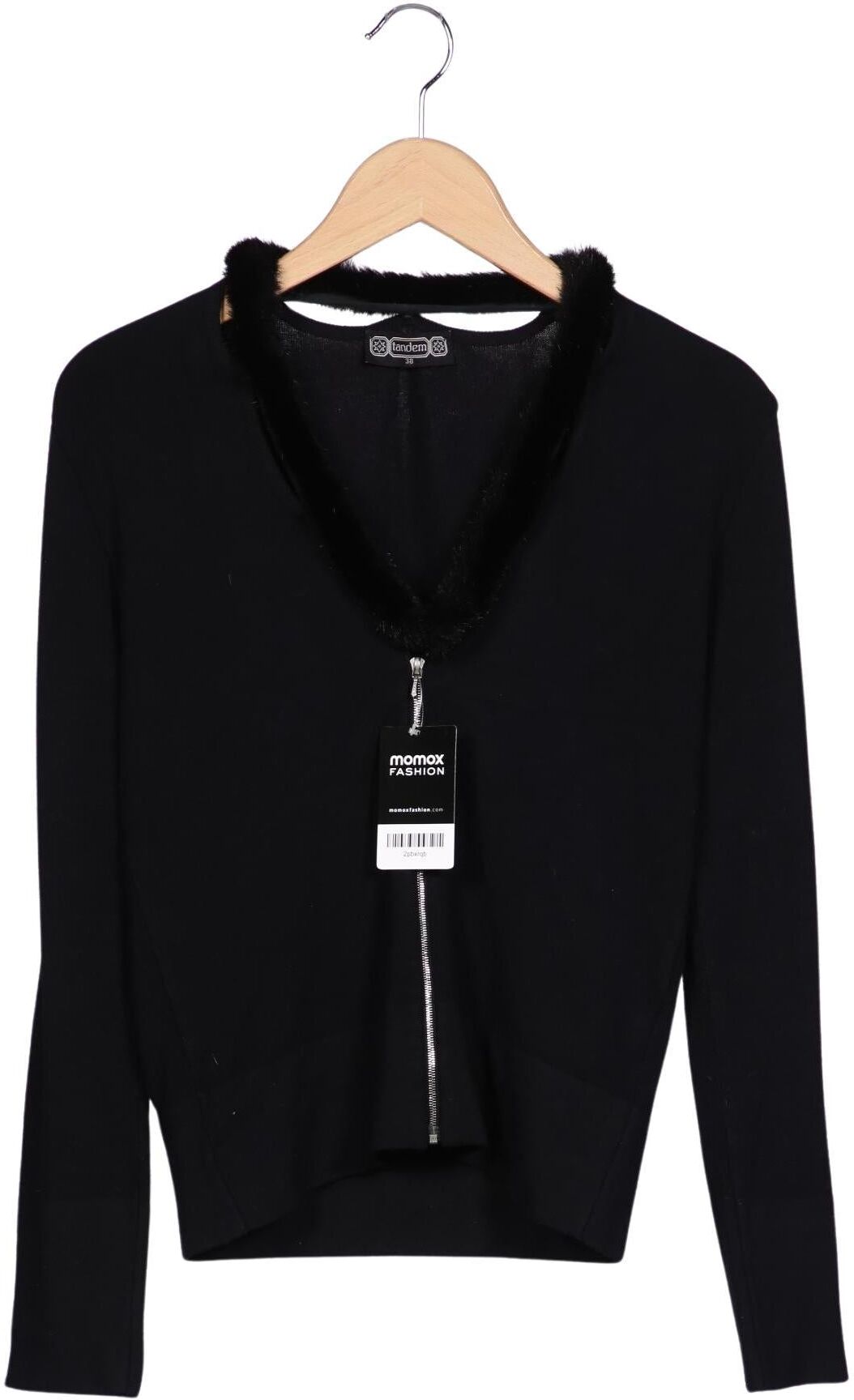 Tandem Damen Strickjacke, Schwarz, Gr. EU 32 (IT 38), Viskose / Elasthan - Second Hand