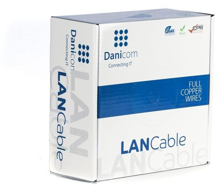 DSIT Danicom CAT5E UTP Buitenkabel met stijve kern PE (Fca) 100m