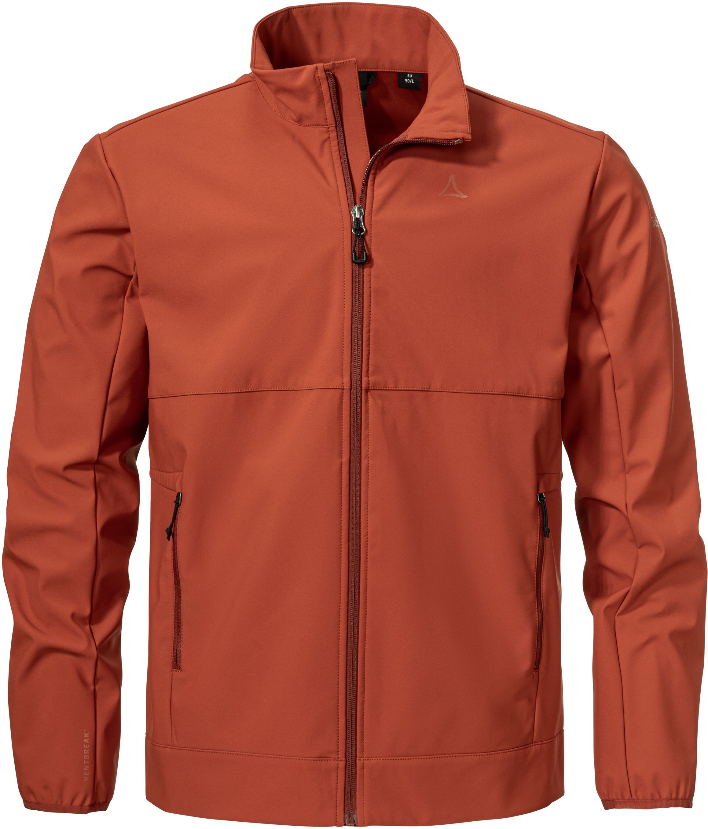Softshelljacke SCHÖFFEL "Softshell Jk Style Mirusha MNS", Herren, Gr. 56, braun (schwarz crabapple), Obermaterial: 100% Polyester, Jacken Softshelljacke schwarz crabapple 56