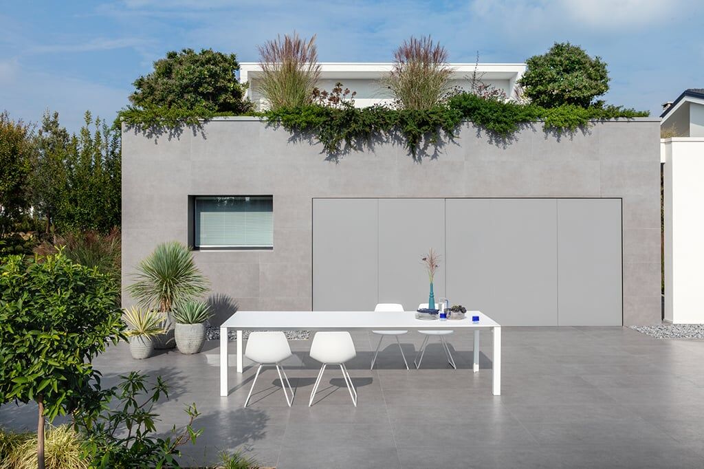 Lapalma Miunn ES160 Outdoor Stuhl (weiß lackiert, Baydur weiß) weiß lackiert   Baydur weiß