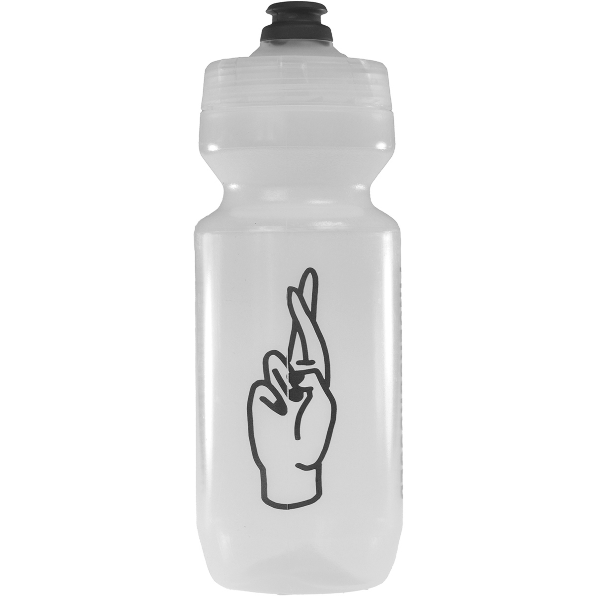Fingerscrossed Bidon Hell Yeah Trinkflasche Trinkflaschen weiss Mountainbike | Rennrad | Gravel