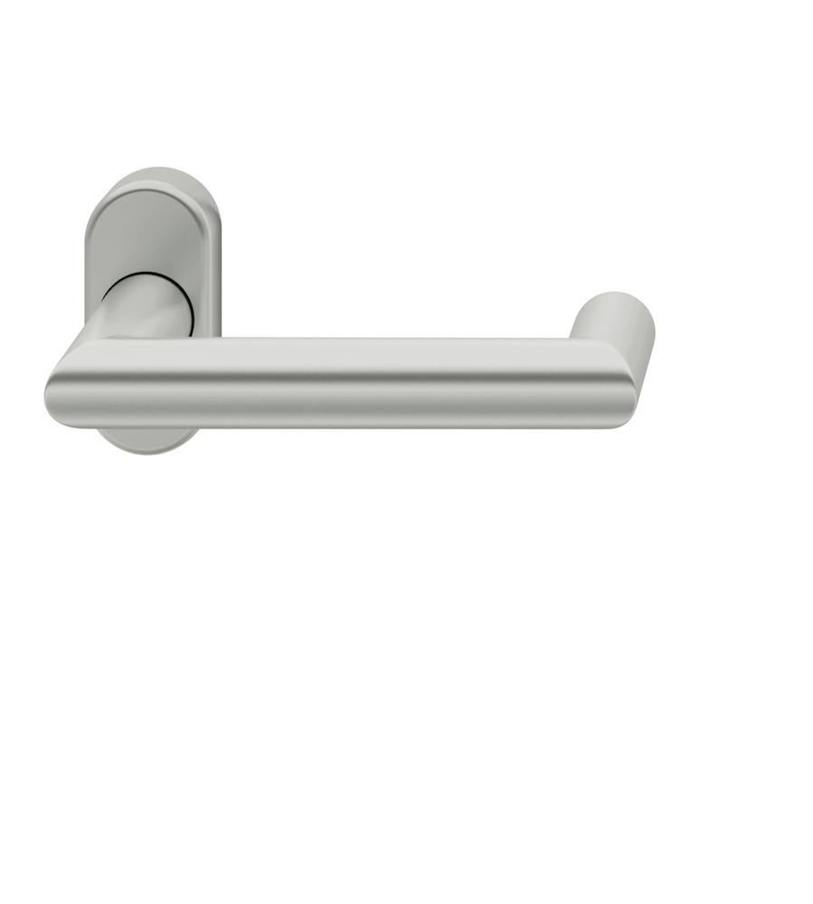 FSB für Feuerschutz Halbgarnitur 09 1016, ohne Schlüsselrosette, oval, Vierkant 9mm, DIN Links-Rechts, ohne Stütznocken, naturfarben eloxiert Ausgleichslager® 0 09 1016 01263 0105