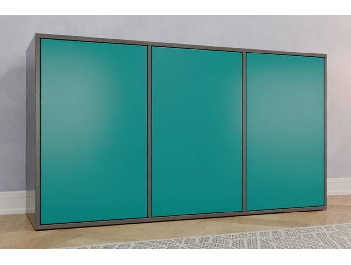 TV-Möbel nach Maß - RAL 5018 Türkisblau - 88x158x50cm - Individuell konfigurieren