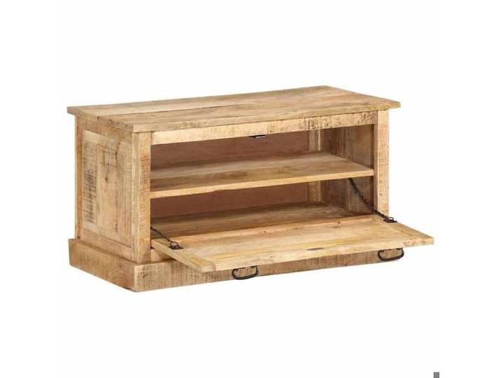 Magnifique Brun MEUBLE SIEGE - Banc de rangement de chaussures 85x40x45 cm - Bois de manguier - Banc coffre - Pour maison &&15432