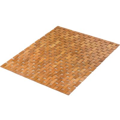 Badematte KLEINE WOLKE "Palito, Badvorleger", beige (natur), H:5mm, Bambus, Holz, Badematten, Badematte, Holzmatte, 100% Bambus, 50x70 cm