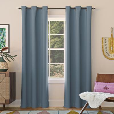 Sun Zero Hayden Energy Saving Blackout Grommet 1-Piece Curtain Panel, Single Panel