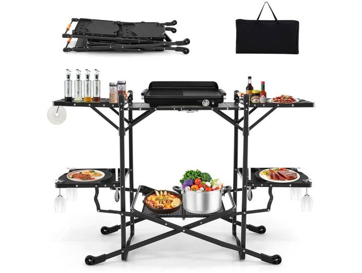 CAMPINGKÜCHE Schwarz