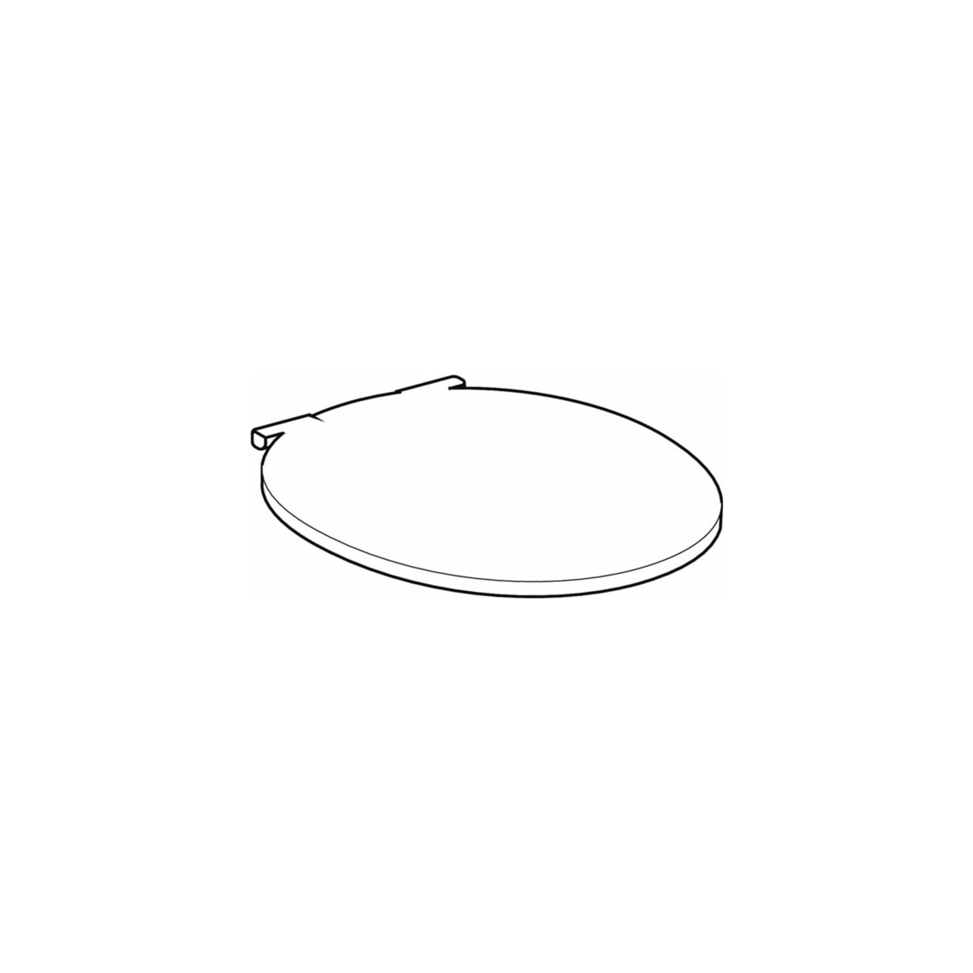 Geberit WC-Sitz Cassini we., Scharn. ES, m Absenkaut., m Deckel (575210000)