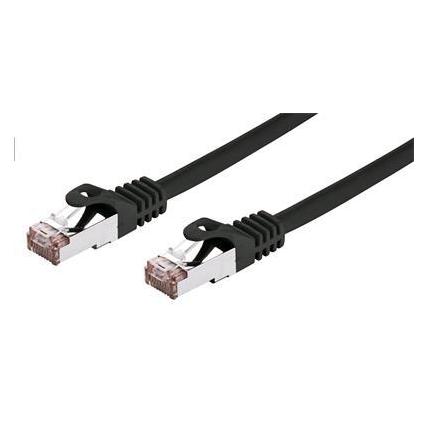 C-Tech Cable patchcord Cat6, FTP, black, 1m (FTP, CAT6, 1 m) (8954125014966)