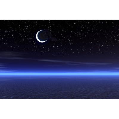 Fototapete PAPERMOON "Nachtlandschaft", bunt, B:3m L:2,23m, Vlies, Tapeten