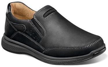 Florsheim Great Lakes Sport Slip Jr - Boys 1.5 Youth Black Slip On Medium
