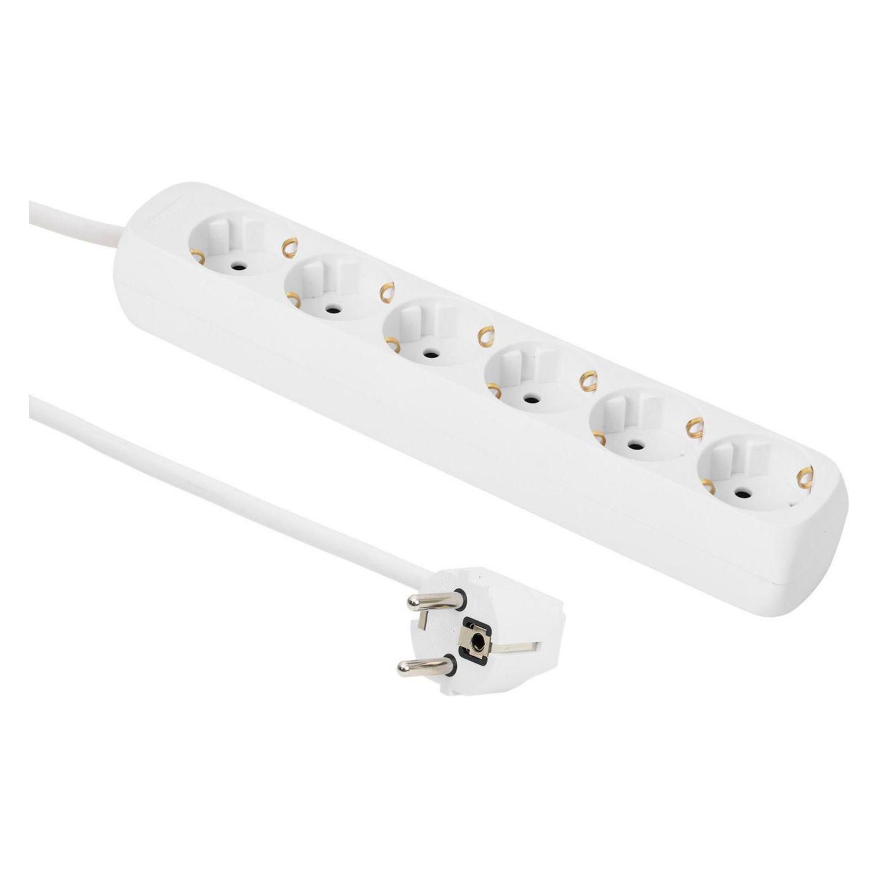 MicroConnect 6-way Schuko power Socket 1.5m (6x, 1.50 m) (GRU00615W)