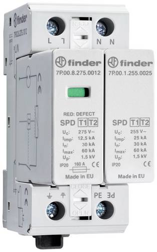 Finder 7P.02.8.275.1012 7P.02.8.275.1012 Überspannungsableiter 60 kA 1St.
