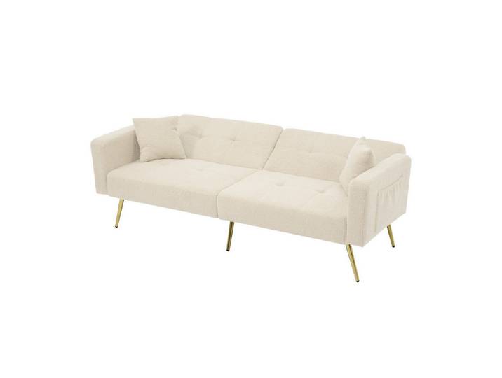 Odikalo 2-Sitzer Schlafsofa verstellbarem Winkel mit Aufbewahrungstaschen mehrfarbe