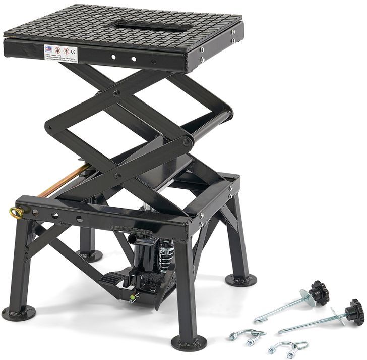 HBM Motorradhebebühne 135 kg, schwarz