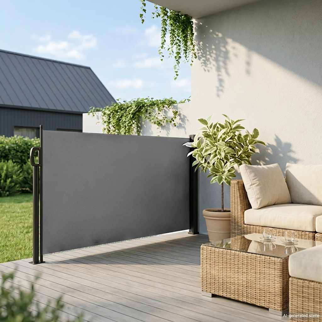 vidaXL Store latéral rétractable Anthracite 117 x 300 cm