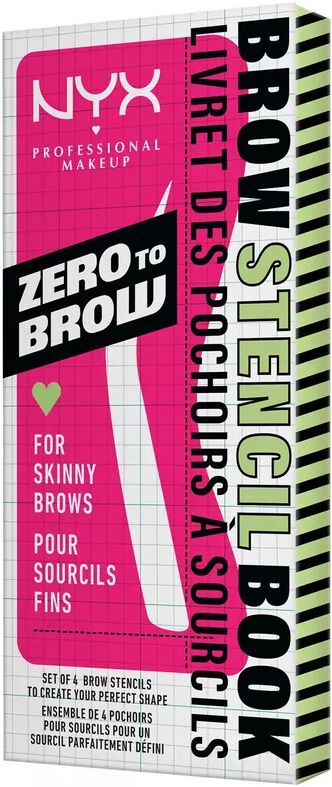 NYX-PROFESSIONAL-MAKEUP - Zero To Brow Stencil Thin Brow
