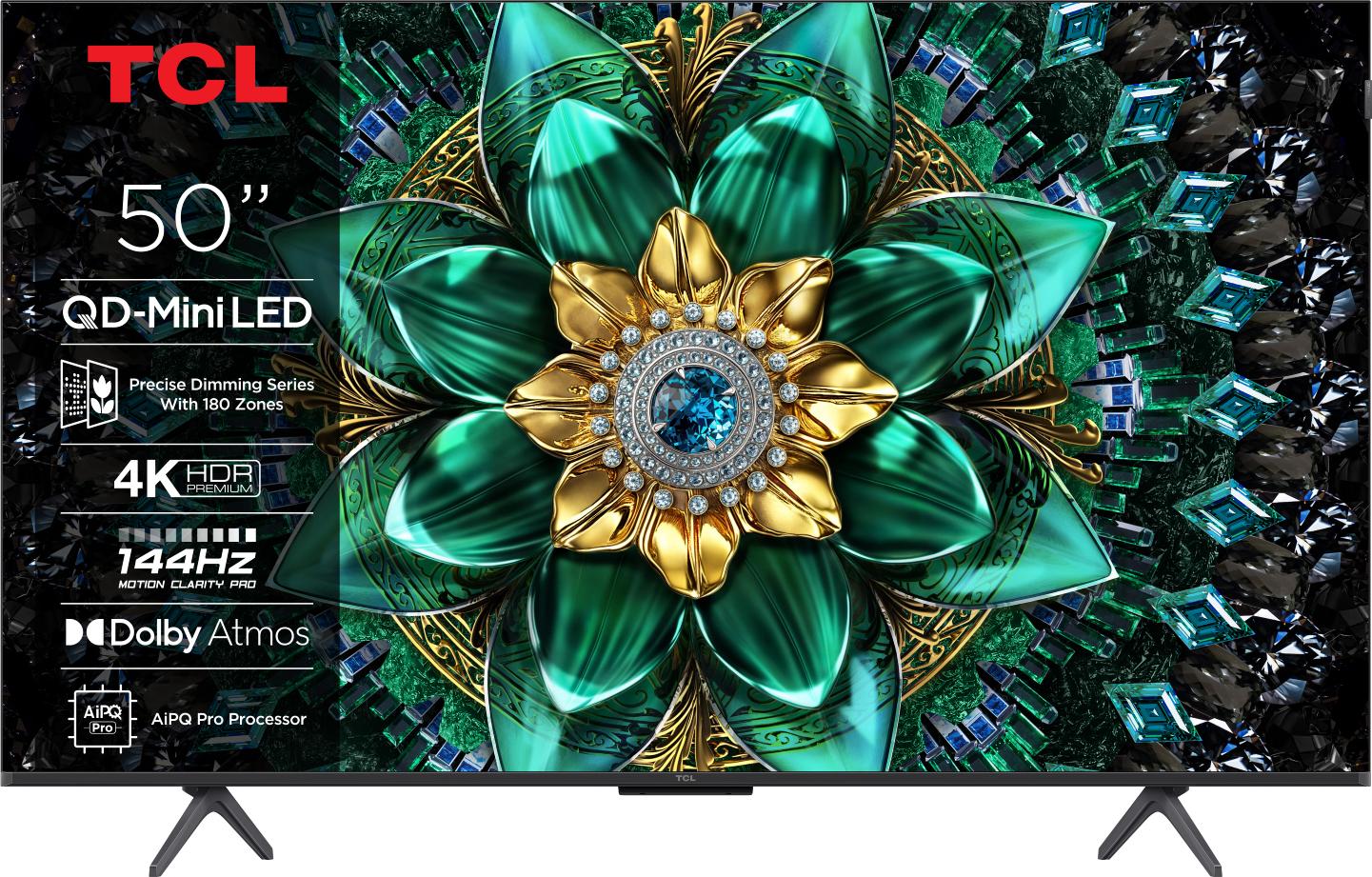 TCL 50Q6C 4K QD-Mini LED TV mit Google TV (50")