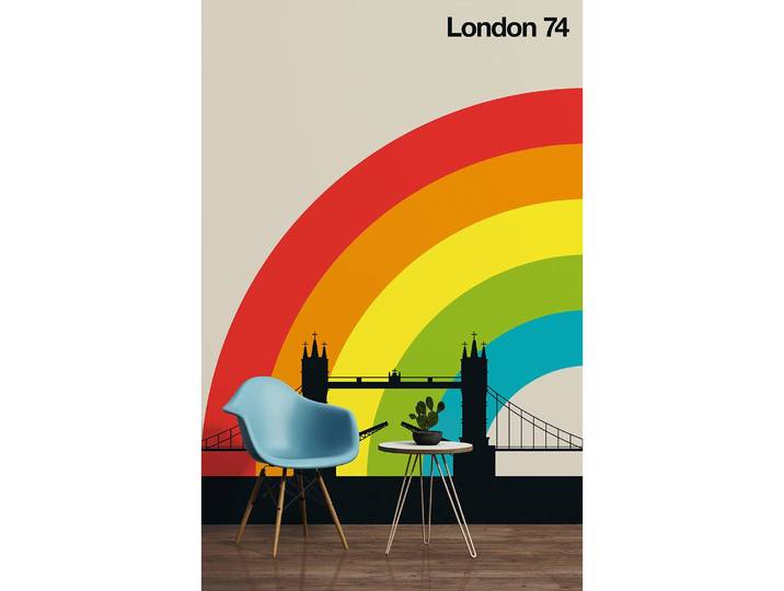 Papier peint London 2 x 2cm Non tissé premium