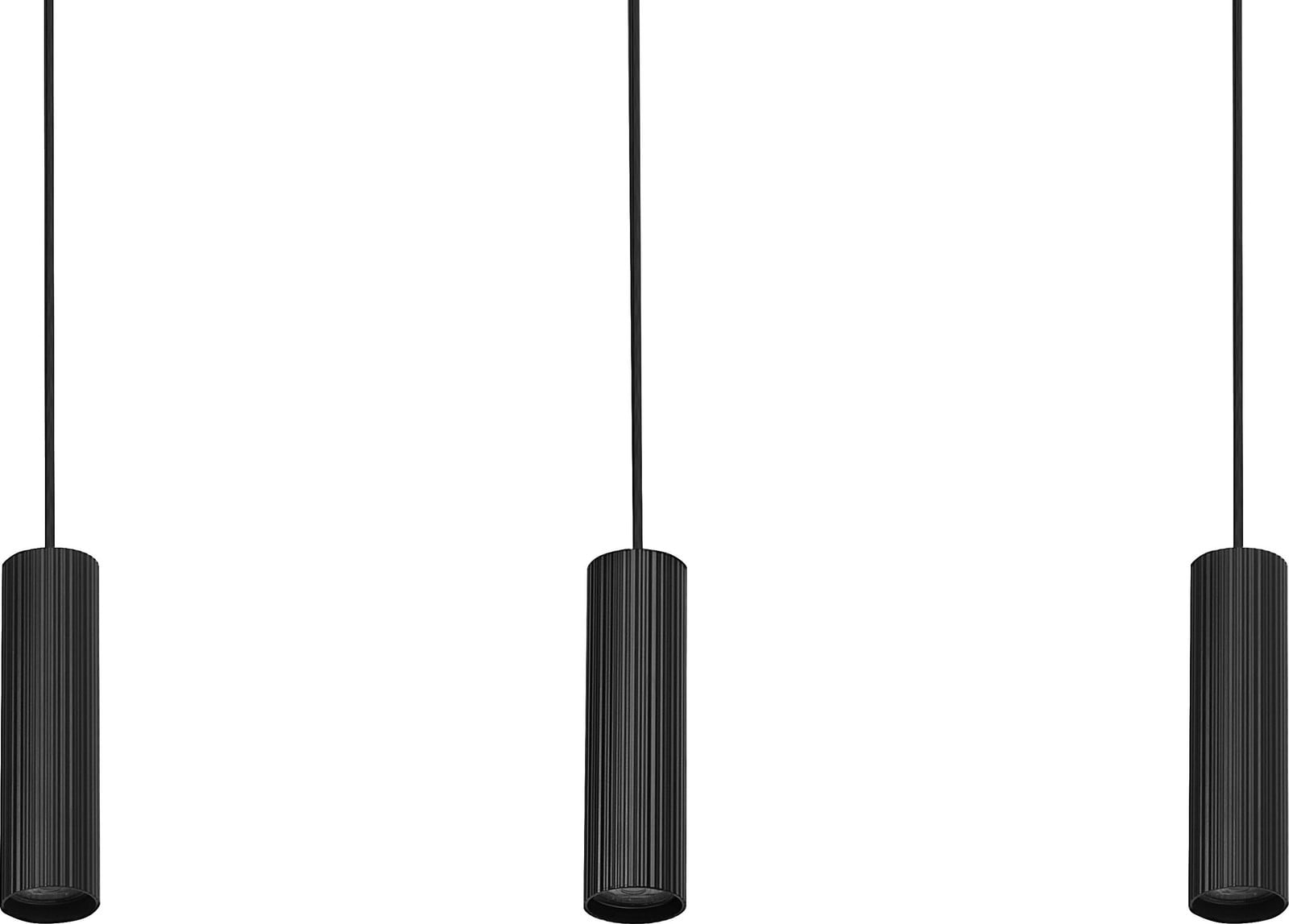Osram Decor Drums Pendelarmatuur, zwart, 3xGU10, 2xLED, 7,5W, 460lm, 3000K, IP20