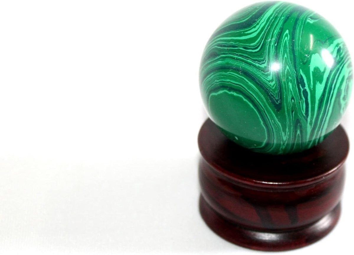 Groene handgesneden edelsteen bal voor spirituele ontwikkeling, diameter: 45-50 mm