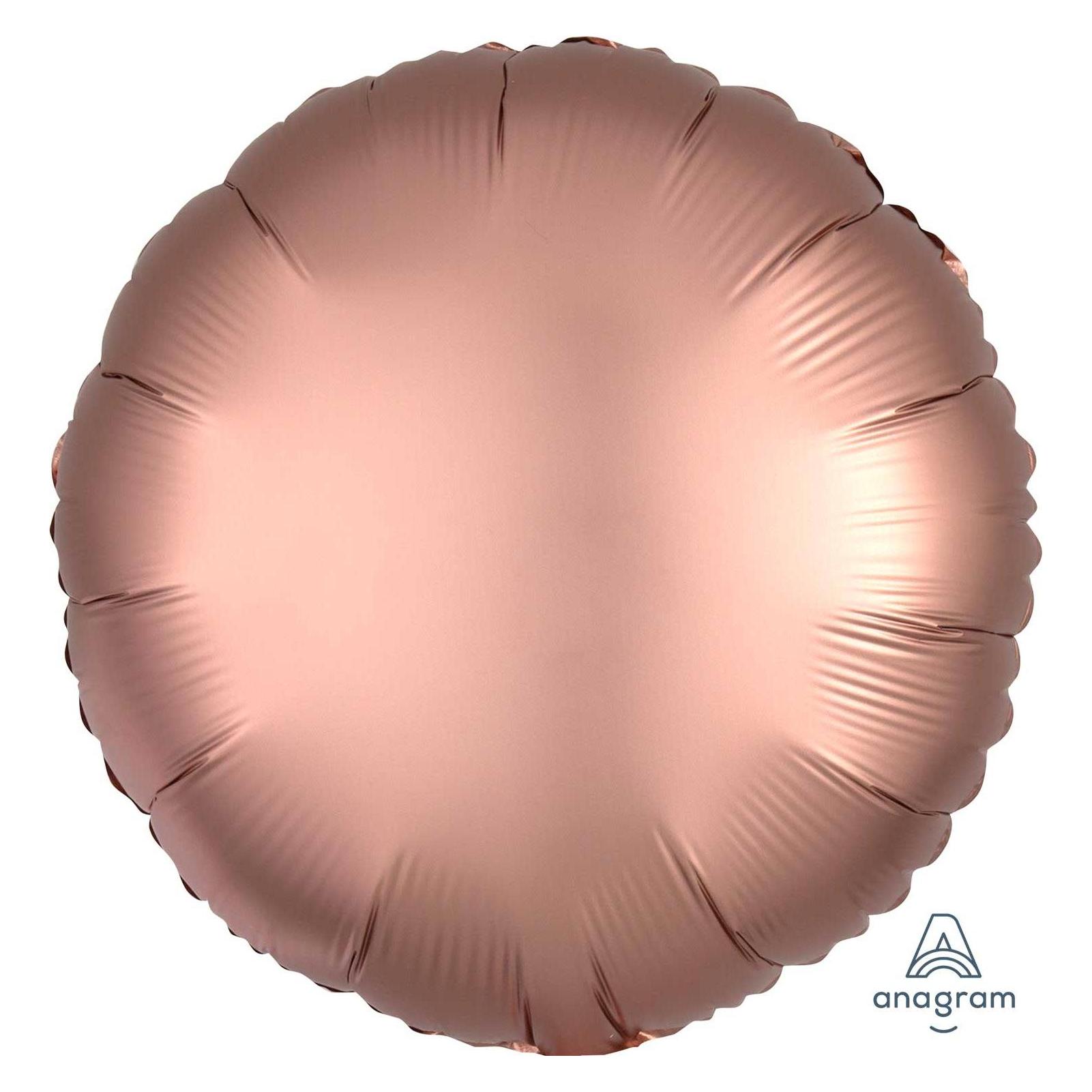 Amscan Folienballon Rund Roségold Satin Luxe (5x) (3682401)