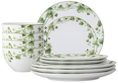Noritake Ivy Whisper 12-Piece Dinnerware Set, Service for 4