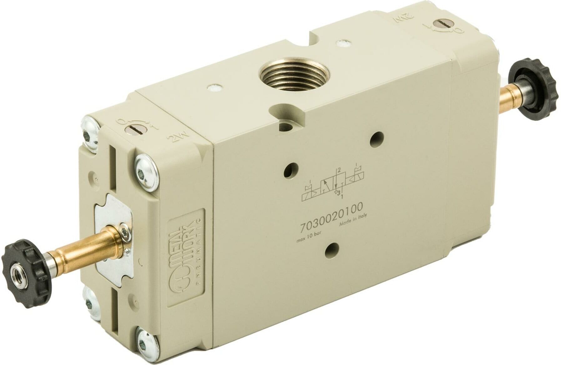 Riegler 3/2-Wegeventil, elektropneumatisch, bistabil, G 1/2 (7030020100)