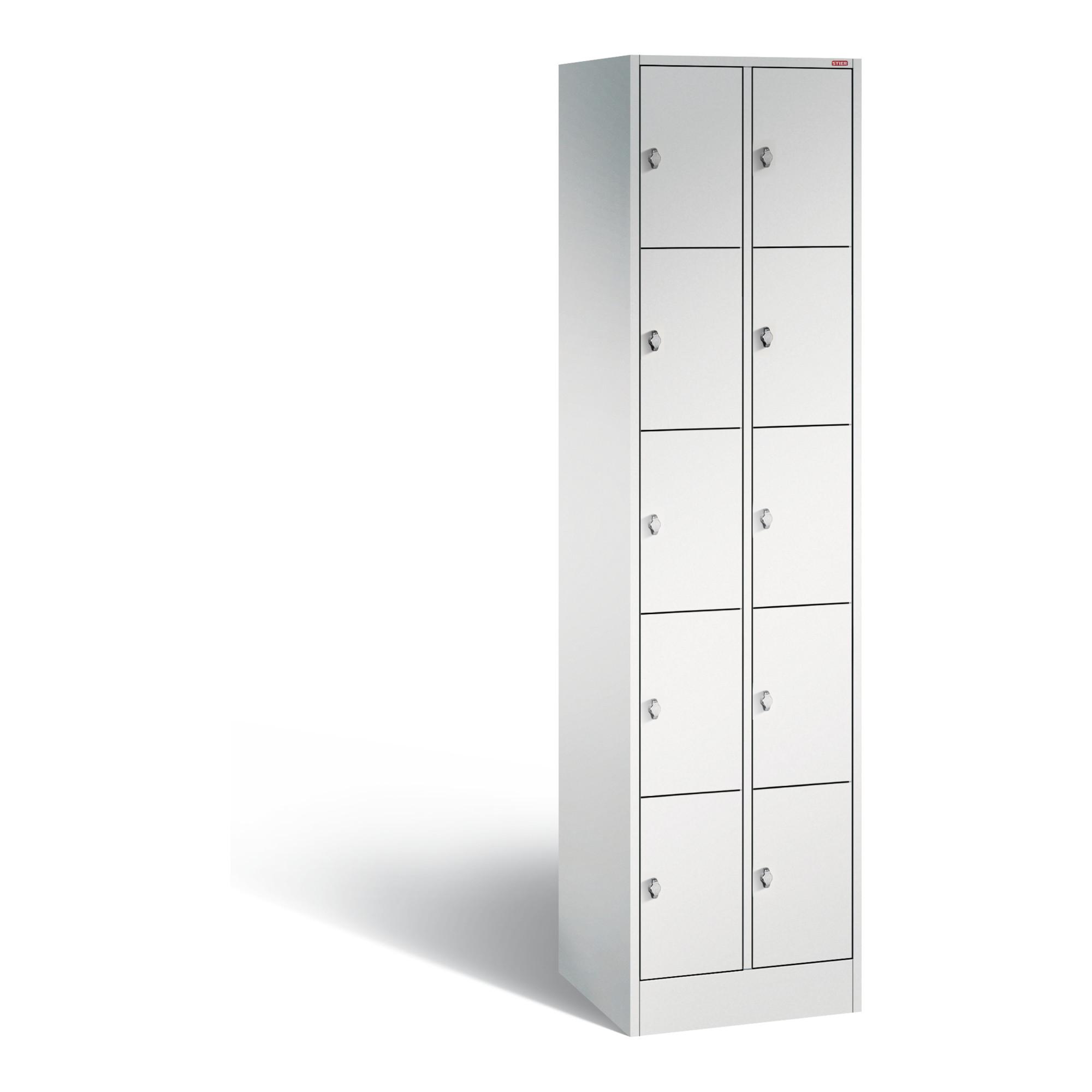STIER Schließfachschrank mit 10 Fächern 1950x460x480mm (904459)
