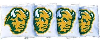 Skip's Garage North Dakota State White Cornhole Bags
