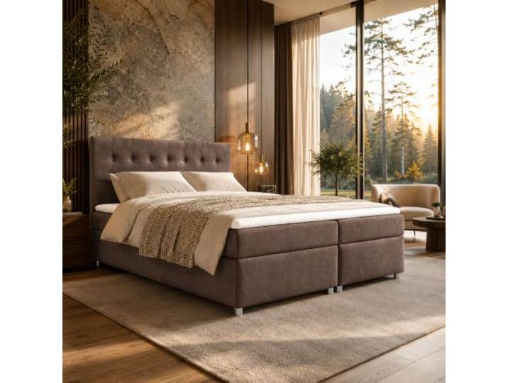 Best For Home Trinity K-6 Boxspringbett 160x200 mit Topper und Bettkästen