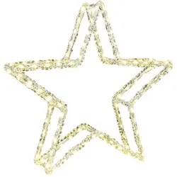 Konstsmide, LED Weihnachtsdeko, 4403-103 LED-Weihnachtsstern Stern Warmweiss LED Klar
