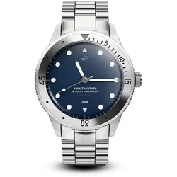 ABOUT VINTAGE - 1926 At'sea - steel - steel blue / 39,5 MM