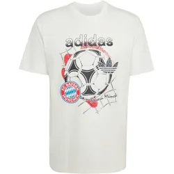 adidas FC BAYERN MÜNCHEN T-Shirt Herren | Gr. M | weiß - weiß
