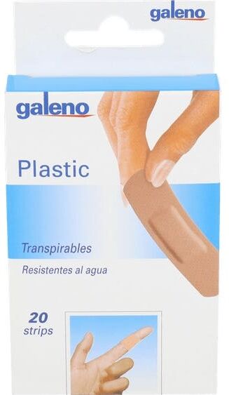 GALENO Tiras Protec Plastic Aposito Adhesivo 20 U 2 Tamaños Col