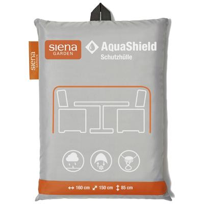 Gartenmöbel-Schutzhülle SIENA GARDEN "AquaShield", grau, B:150cm H:85cm L:160cm, Polyester, Planen, Sitzgruppenhülle 160x150x85 cm
