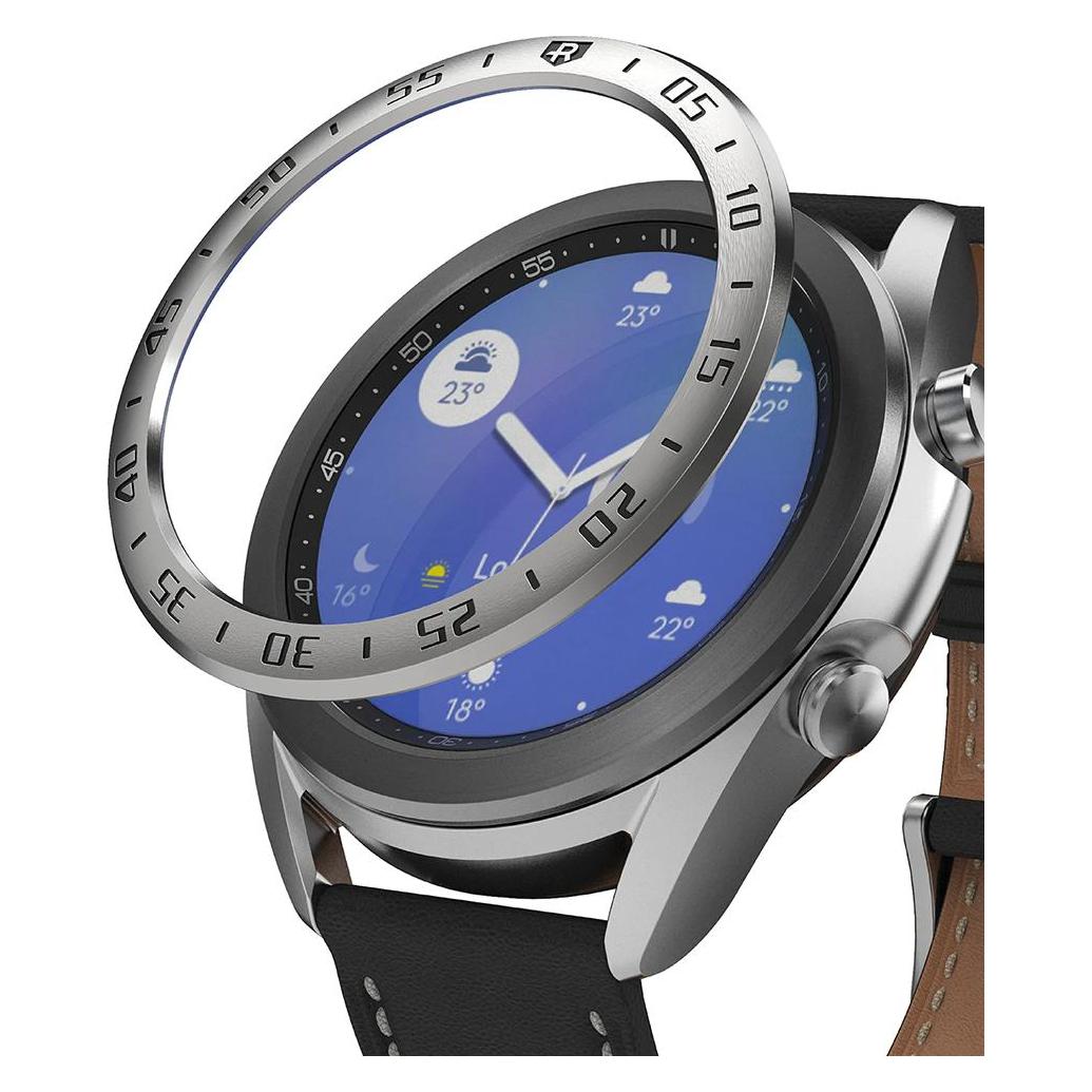 Ringke Bezel Styling case frame envelope ring Samsung Galaxy Watch 3 41 mm silver (GW3-41-01) (GW3-41-01)