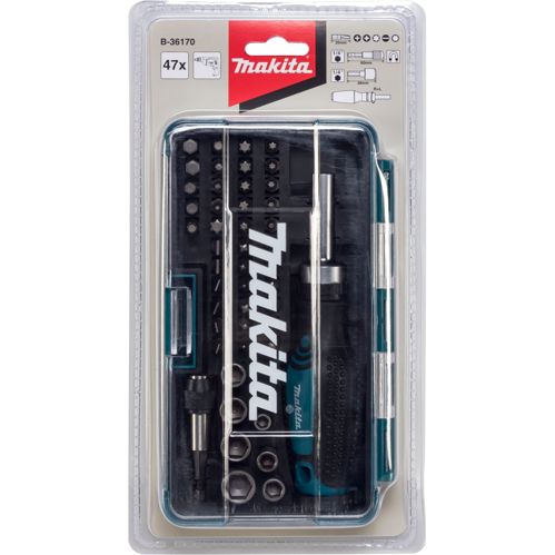 Makita B-36170 Ratschen + Bit-Set 47tlg