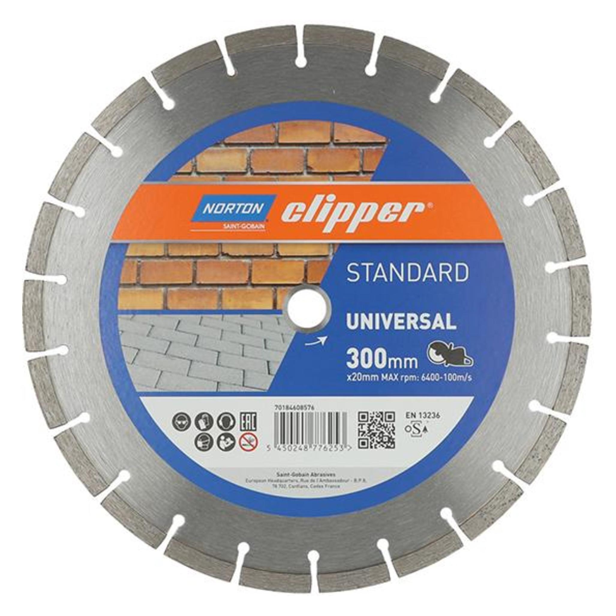 Norton Clipper Diamantscheibe Standard Universal Ø 300x20 mm (5450248776253)