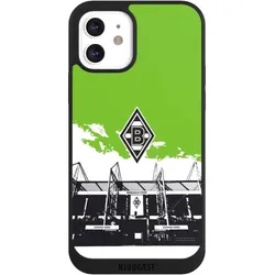 Nivocase Handyhülle für Apple iPhone 12 Hülle NIVOpure Case Schwarz Borussia Mönchengladbach Fanartikel (Apple iPhone 12), Smartphone Hülle, Schwarz