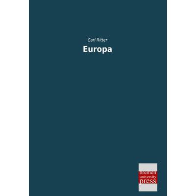 Europa, Taschenbuch von Carl Ritter, Bremen University Press, 978-3-95562-464-4