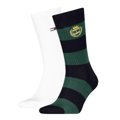Socken TOMMY HILFIGER, Damen, Gr. 35-38, Sockengröße, navy, Obermaterial: 74% Baumwolle, 23% Polyamid, 3% sonstige Fasern, Socken Socken