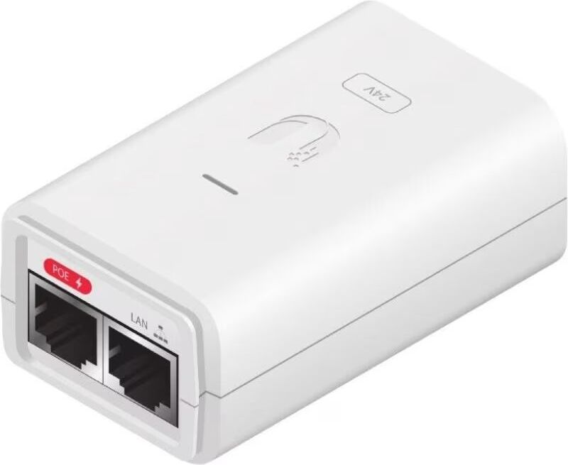 Ubiquiti Inyector Alimentador Poe Poe-24-7w-G-Wh Gigabit Talla Única Unisex