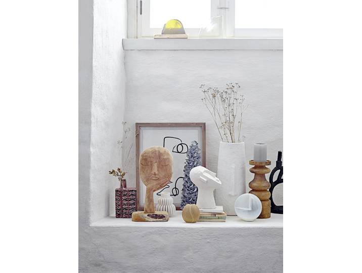 Vase Ø 12cm Weiß