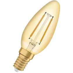 LEDVANCE LED-Vintage Lampe 1906, 1,5W, E14, 824, CL B Gold 1906