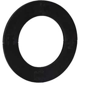 Relaxdays Dart-Surround R7, 10027265, 4-teiliger Wandschutz, schwarz, Ø 72cm