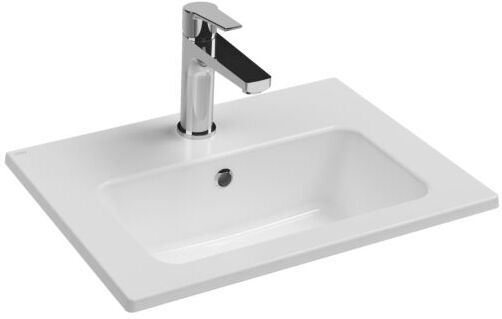 Isvea Mirella Waschtisch 10SL50050 Hahnloch, Überlauf, 60x36cm, weiß