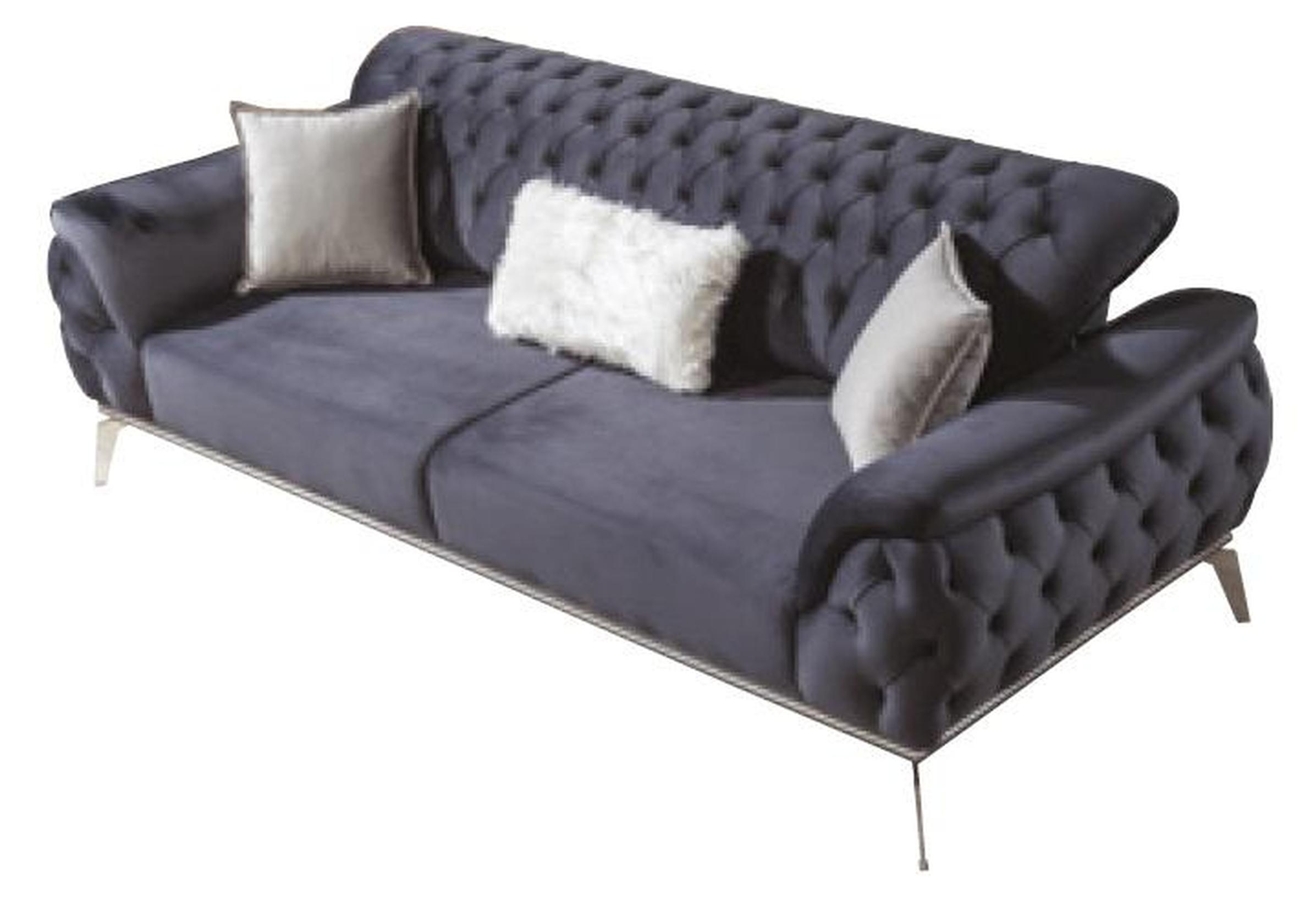 Sofa 3 Sitzer Wohnzimmer Luxus Design Chesterfield Italienischer Stil Möbel
