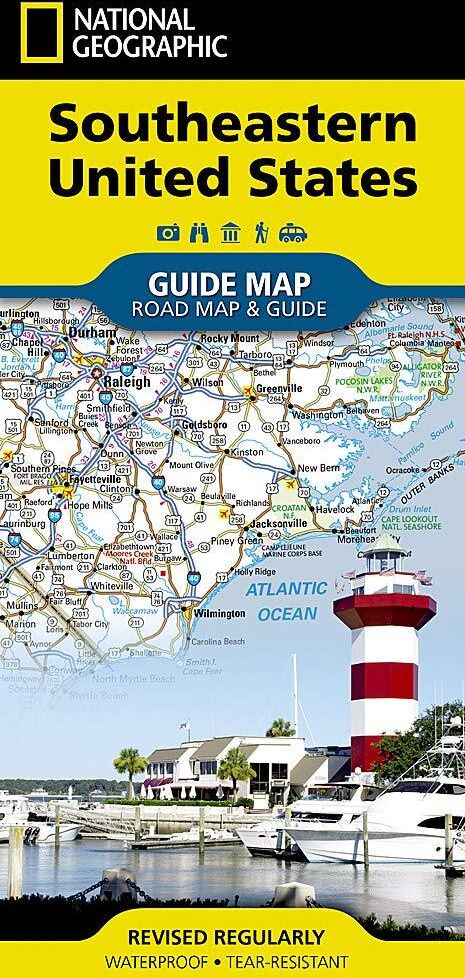 Carte de voyage - Sud - est des USA   National Geographic