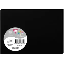 Pollen 250x Pollen, Karten 110x155 mm, 210g - Schwarz 1375C